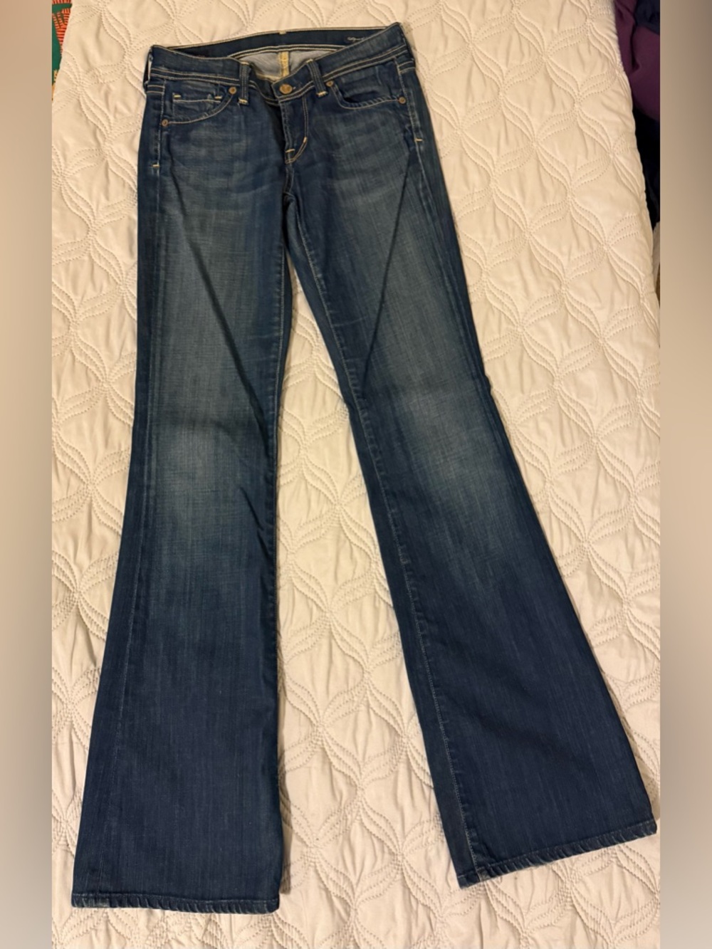 Citizens of Humanity Low Rise Flare Jeans Size 25 Ingrid Medium Wash